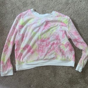 Tie-dye crewneck sweatshirt